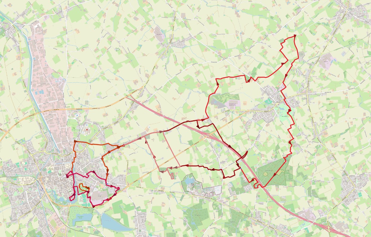 Alle afstanden zaterdag